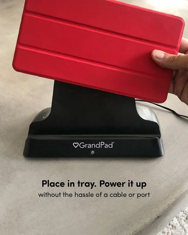 Alt view image 2 of 5 - GrandPad Charger, Wireless Charging Dock for The GrandPad Tablet