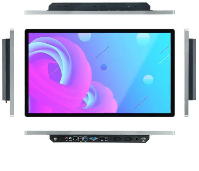 Alt view image 3 of 5 - TouchWo 21.5 inch Touch Screen Industrial PC, i7, 8GB RAM, 256G ROM, 16:9 FHD 1080P, Windows 10, Smart Board for Classroom, Meeting & Game, USB, VGA & HD-MI Monitor