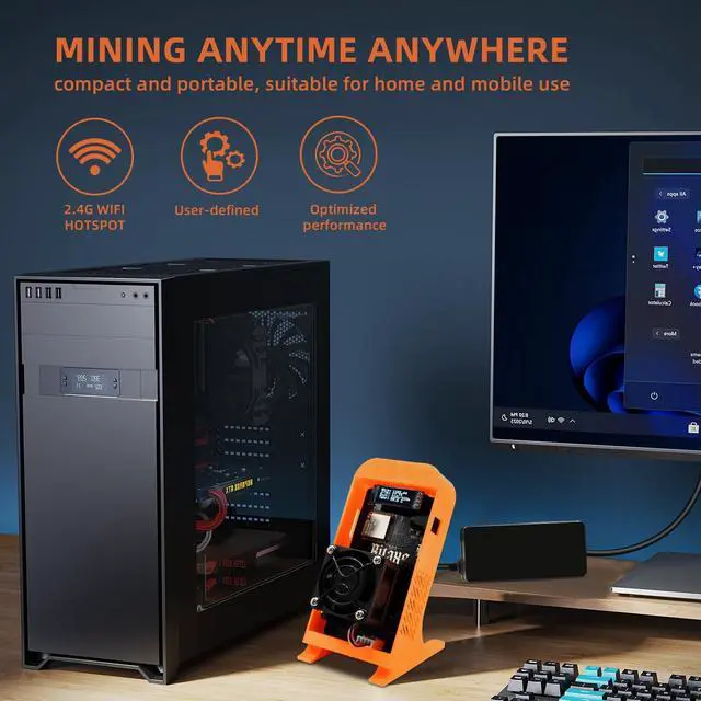 Alt view image 4 of 5 - KIDSMIA Bitaxe Gamma 601 Bitcoins Miner 1.2TH/s Solo Miner BM1370 Asic Chip 18W/TH BTC Gamma Open System Asic Bitcoins Mining Machine