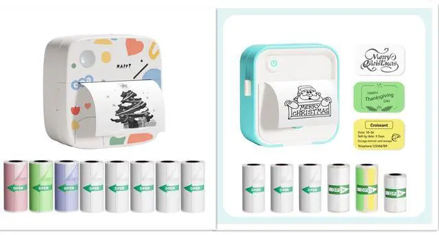 Main image of LAIBEAR Mini Label Maker Machine with Tape and Mini Sticker Printer