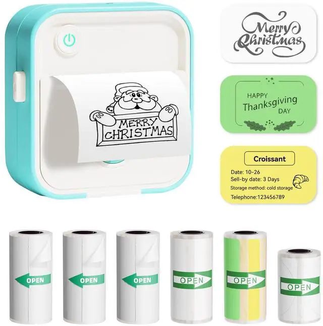 Alt view image 2 of 5 - LAIBEAR Mini Label Maker Machine with Tape and Mini Sticker Printer