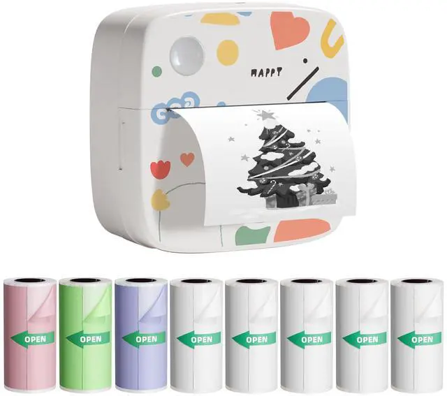 Alt view image 5 of 5 - LAIBEAR Mini Label Maker Machine with Tape and Mini Sticker Printer