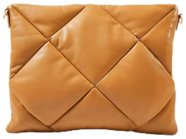 Main image of Le Duo Chic 14 Inch & 16 Inch Laptop Sleeve - Golden Caramel, Puffy Cotton Padding (16 Inch)