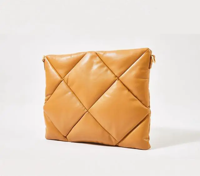 Alt view image 3 of 5 - Le Duo Chic 14 Inch & 16 Inch Laptop Sleeve - Golden Caramel, Puffy Cotton Padding (16 Inch)