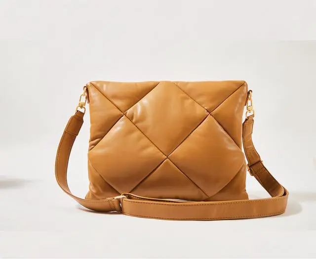 Alt view image 2 of 5 - Le Duo Chic 14 Inch & 16 Inch Laptop Sleeve - Golden Caramel, Puffy Cotton Padding (16 Inch)