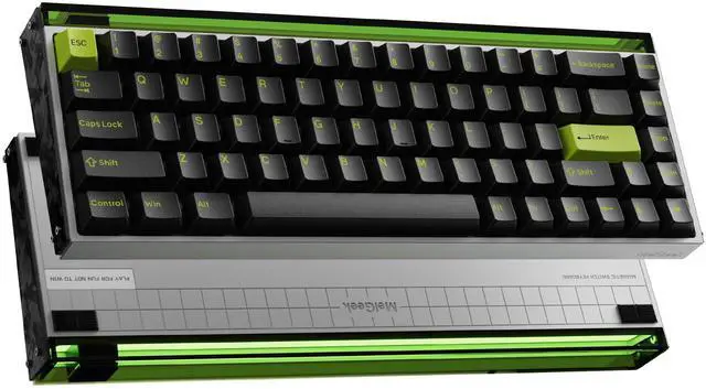 Main image of MelGeek MADE68 Ultra Wired Keyboard, Hall Effect Magnetic Switch Gaming Keyboard, 65% Compact Rapid Trigger, Hot-Swappable, RGB Snap Tap & Adjustable Actuation, Online HIVE Custom, Aluminum Case-Green