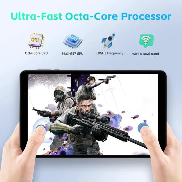 Alt view image 3 of 5 - HAOVM [(2025 Android 15 Tablet M8 Tablet 8 inch,8 core CPU, 12GB+64GB,2TB Expandable, HD IPS Display, Wi-Fi 6, BT5.4, 5MP+8MP Camera, 5100mAh Large Battery, Widevine L1, Black