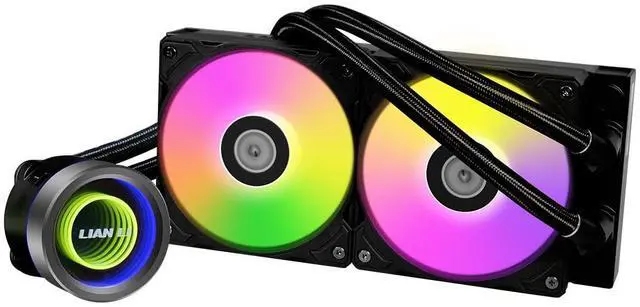 Main image of Lian LIANLI Water Cooling Kit "Galahad" Series II Trinity 240 Black 1.1 inch (27 mm) Thick Radiator with ARGB Fan