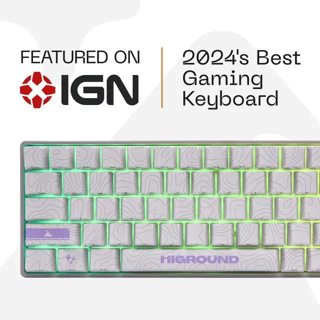 Alt view image 2 of 5 - Higround Basecamp 65HE RETROSUPER Keyboard, 65% Mechanical USB Wired PC Gaming Keyboard with Gateron KS-37 Magnetic Switches, Programable RGB, Hot-Swappable, Deep Thock Creamy Sounding, Pre-lubed