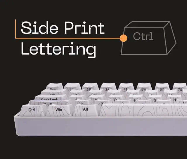 Alt view image 4 of 5 - Higround Basecamp 65HE RETROSUPER Keyboard, 65% Mechanical USB Wired PC Gaming Keyboard with Gateron KS-37 Magnetic Switches, Programable RGB, Hot-Swappable, Deep Thock Creamy Sounding, Pre-lubed