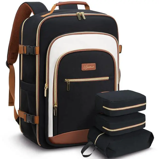 Main image of Lifeamar 40L Travel Backpack for Women, Carry On Bag Flight Approved, Waterproof Backpack with 3 Packing Cubes, Weekender Personal Item Backpack for Airplane Travel Essentials, TSA Approved