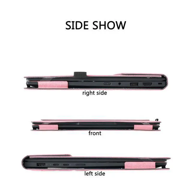 Alt view image 5 of 5 - Laptop Case Cover for 13.4 inch Dell XPS 13 9350/9340 /9345/9315 & for XPS 13 Plus 9320 & for Lenovo ThinkPad Z13 Gen1 Gen2,Notebook PC Protective Sleeve Bag with Cooling Bracket (Pink)