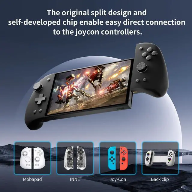 Alt view image 5 of 5 - PeakDo 7 inch 60Hz Streaming Gaming Handheld, 0 Latency 100ft Wireless Game Console Monitor Touchscreen with Cooling Dock for PC,Xbox,PS5/4,Switch(V3 SE)