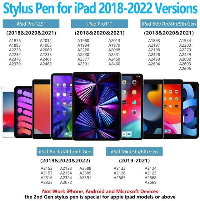 Alt view image 4 of 5 - HOTLIFE Touchpad Keyboard Case for iPad 10.2 9th/8th/7th Gen, with Stylus Pen for iPad Pencil Compatible with 2018-2022