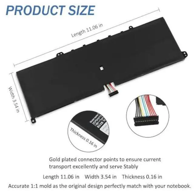 Alt view image 3 of 5 - LUSONBAY L19M4PH2 L19C4PH2 Laptop Battery for Lenovo Ideapad Yoga 9i (14) 9-14ITL5 82BG Yoga Pro 14c ITL 20215B10Z33896 5B10Z33895 SB10Z33898