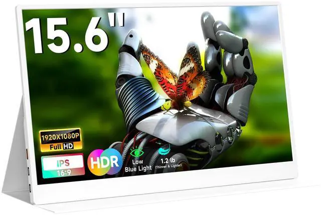 Main image of QAF Portable Monitor for Laptop 15.6 Inch 1080P, USB/HDMI Computer Monitor, Gaming Travel Laptop Screen Extender Monitor Portable for PC/Mac/Phone/PS5/PS4/Xbox/Switch, IPS HDR Display with Smart Cover