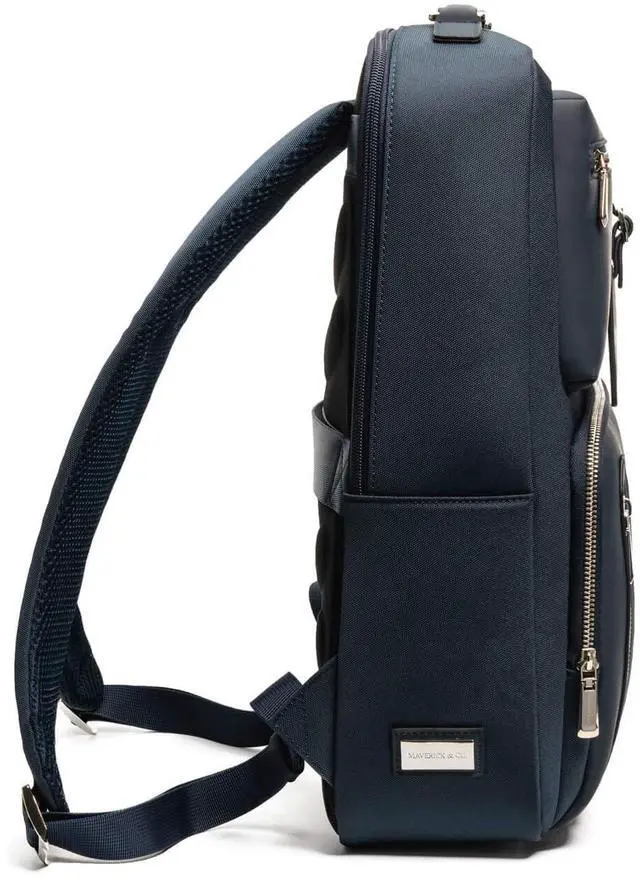 Alt view image 2 of 5 - Maverick & Co. Explorer Light Backpack, Compatible with 15.6" laptop, for Men & Women (Navy)