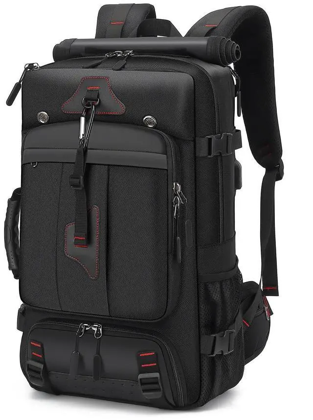 Main image of Mfinesun Travel Backpack for Men, 60L Large Carry on Backpack Durable Convertible Duffle Bag Fit for 17 Inch Laptop with Shoe Compartment, Wet Pocket