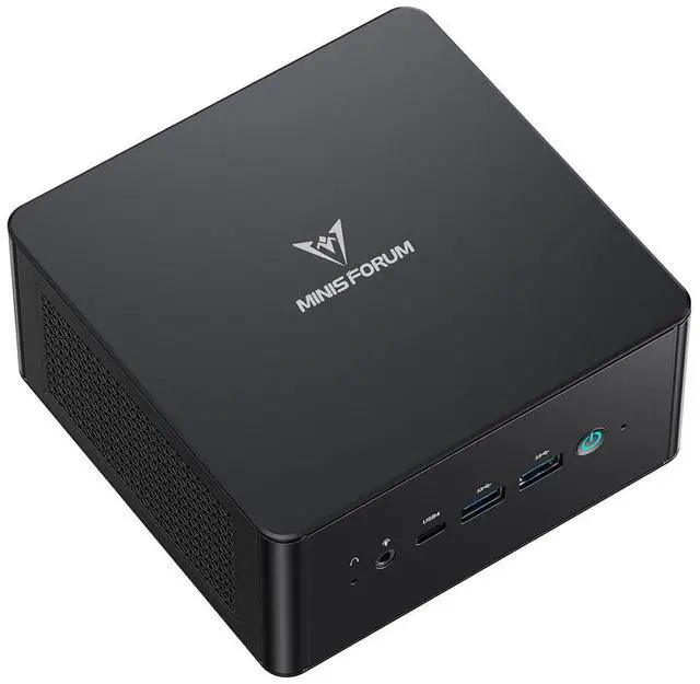 Main image of MINISFORUM UM890 Pro Mini PC Ryzen 9 8945HS (up to 5.2GHz) Desktop Computer 64GB RAM DDR5 5600MHz &1TB PCIe 4.0 SSD, Cculink Mini PC Quad Display HDMI/DP1.4/USB-C, AMD Radeon 780M/Dual LAN 2.5G