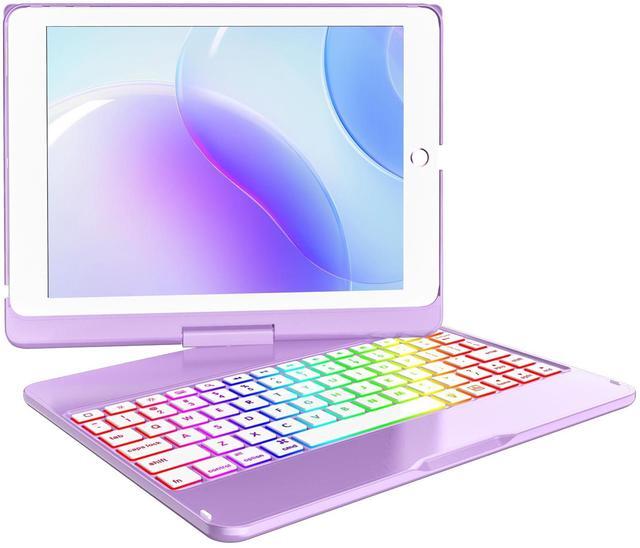 Main image of MMK iPad Keyboard Case 9.7 for New iPad 2018 (6th Gen) - iPad Pro 2017 (5th Gen) - iPad Air 2/ Air -Detachable Wireless Bluetooth Keyboard - Magnetic Auto Sleep/Wake (Purple)