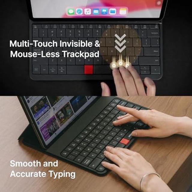 Alt view image 2 of 5 - MOKIBO Fusion Keyboard, Universal, Portable All-in-One with Built-in Touchpad, Bluetooth, iPad, Mac, Windows, Android, Chrome OS