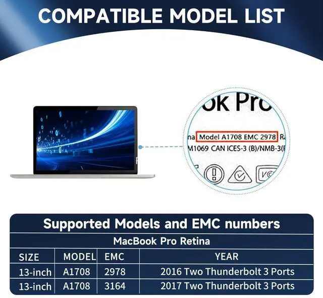 Alt view image 5 of 5 - Mzsucce SSD 256GB SSD for MacBook Pro A1708 (2016-2017) NVMe PCIe Gen3x4, High-Performance Internal SSD, Expanded Upgrade and Storage for MacBook Pro. (GB, 256)