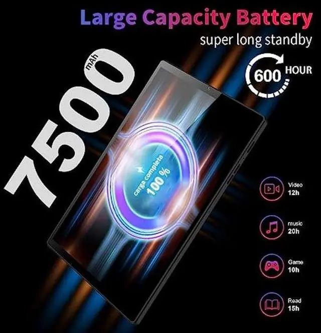 Alt view image 3 of 5 - 10.3 Inch Gaming Tablet,Android 11 Tablet,1920 x 1200 FHD IPS,5+13MP Dual Camera,Unisoc T610 Octa-core Processor,7500mAh Battery Capacity,4G LTE+2.4/5G Dual Band WiFi+Type-C+Eye Protection Screen