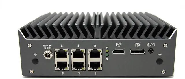 Main image of Protectli Vault Pro VP4670-6 Port, Firewall Micro Appliance/Mini PC - Intel i7, 2.5G Ports, DDR4 RAM, M.2 Slot Supports NVMe or M.2 SATA SSD Storage, AES-NI, 8GB RAM, 120GB SATA SSD