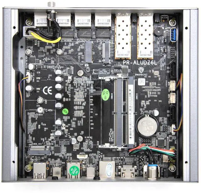 Alt view image 4 of 5 - Protectli Vault Pro VP6650-6 Port, Micro Appliance/Mini PC - Intel i5, 2X 10G SFP+ & 4X 2.5G Ports, DDR5 RAM, M.2 NVMe or SATA SSD Storage, AES-NI, Barebones