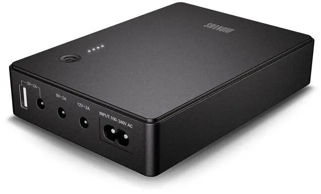Main image of Shanqiu Mini UPS Battery Backup Uninterruptible Power Supply for Router, Modem, Security Camera with Input AC Output USB 5V DC 5V 9V 12V (37Wh)