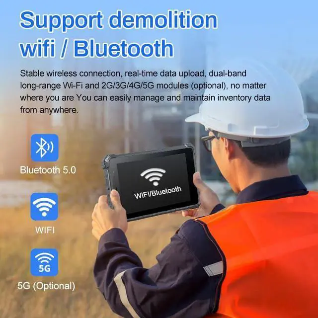 Alt view image 2 of 5 - RUGLINE IP68 Rugged Tablets RT-I10Y, 10.1 inch Windows Tablet, Windows 11 Pro Upgrade, 8GB+128GB, Intel N5100, 4G LTE GPS, Industrial Handheld Tablet PC with Handstrap for Rough Outdoor Work