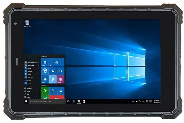 Main image of RUGLINE Rugged Tablet, 8 inch Windows 10 Rugged Tablet, 4G LTE, GPS, Water Resistance, 7.6V 5000mAh Battery, 8GB RAM/128GB ROM, Bluetooth, Dual Wi-Fi for Enterprise Work Field