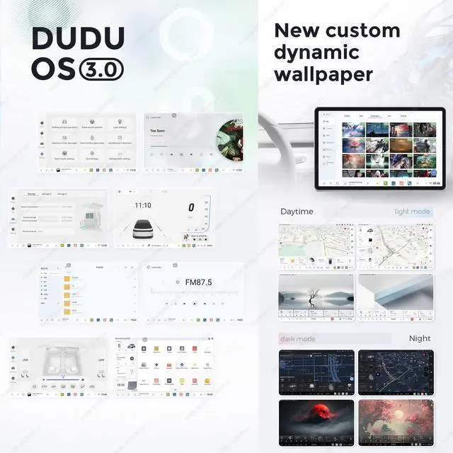 Alt view image 5 of 5 - MekedeTech Mekede DUDUAUTO DUDU7 2000X1200 10.36 inch 2K Touch Screen Car Radio Stereo Intelligent Navigation Head Unit,8G RAM 128G ROM Support 360 Cameras