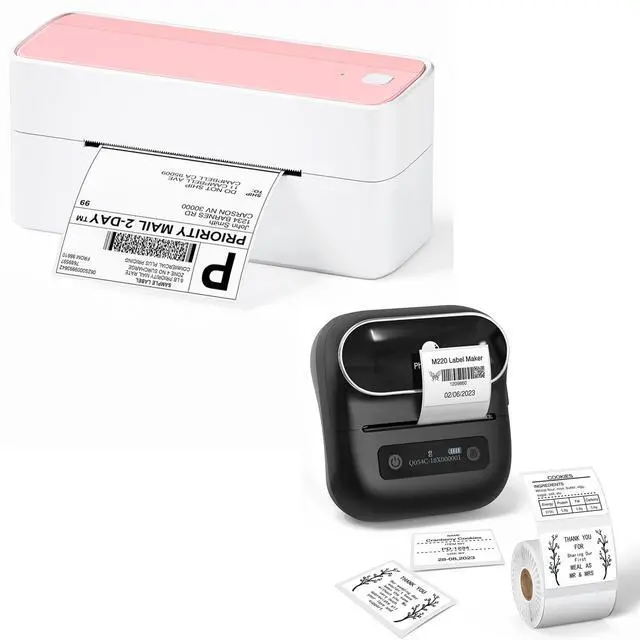 Main image of Phomemo M220 Label Maker, 241bt Bluetooth Shipping Label Printer, Compatible with Android and iOS Phone & Laptop