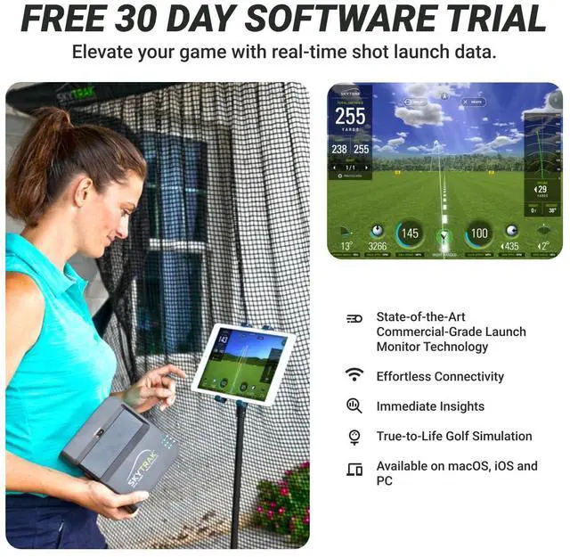 Alt view image 3 of 5 - SkyTrak Launch Monitor w/ 30 Day Trial of Game Improvement Software