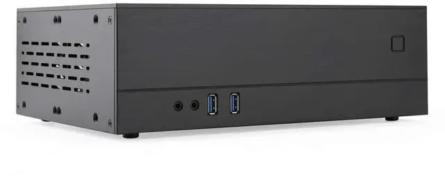 Alt view image 4 of 5 - Goodisory A02 0.12in Mini-Itx Aluminum Desktop Computer Chassis HTPC Chassis (Black)