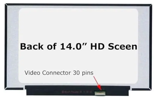 Alt view image 2 of 5 - SCREENARAMA New Screen Replacement for HP 14-DQ2031WM 14-DQ2078WM (Glossy) 30pin HD 1366x768 LCD LED Display with Tools and Tape