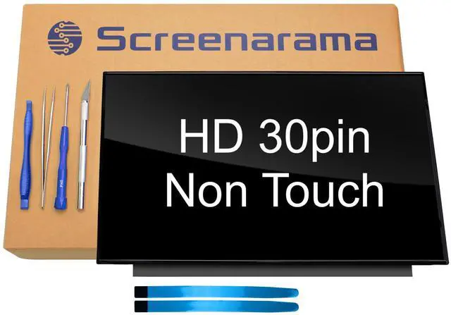 Main image of SCREENARAMA New Screen Replacement for HP 14-DQ2031WM 14-DQ2078WM (Glossy) 30pin HD 1366x768 LCD LED Display with Tools and Tape