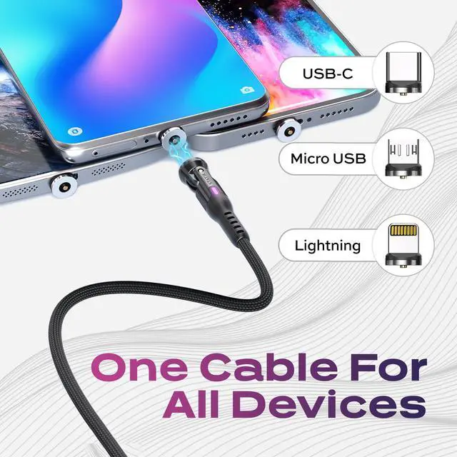 Alt view image 5 of 5 - Statik 360 Pro Gen2 Charging Cable (3ft) & GaN Charger (100W)