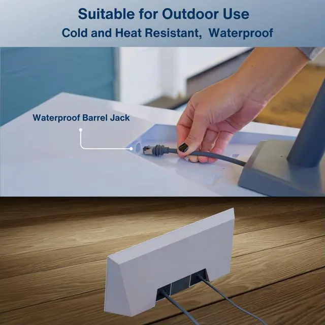 Alt view image 3 of 5 - Steinwhale Ethernet Cable for Starlink Standard/Gen 3 and Mini 10M/33FT, Waterproof Barrel Jack, 26AWG CAT5E 1000Mbps Data Transfer, Outdoor Use, Cold & Heat Resistant, Replacement Extension Cable
