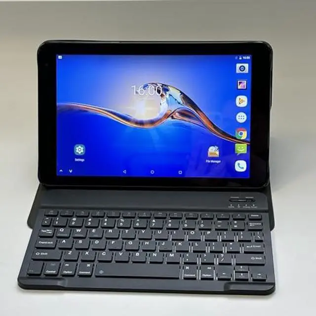 Alt view image 3 of 5 - Aidekunlin Tablet with Keyboard,10.1 inch Screen,3GB RAM,128G+128G Memory,4G LTE Android Tablet with Dual SIM Slots, 5MP+16MP Camera, 5000mAh Battery,Notebook Computer (Black, 5)
