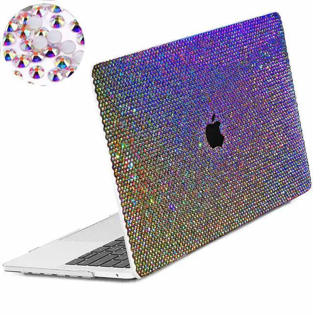 Main image of Teazgopx Bling Rhinestone Case Compatible with MacBook Pro 16 inch 2020 2019 Release Model A2141,3D Glitter Sparkle Diamond Case Fashion Luxury Shiny Crystal Hard Shell for Women Girls