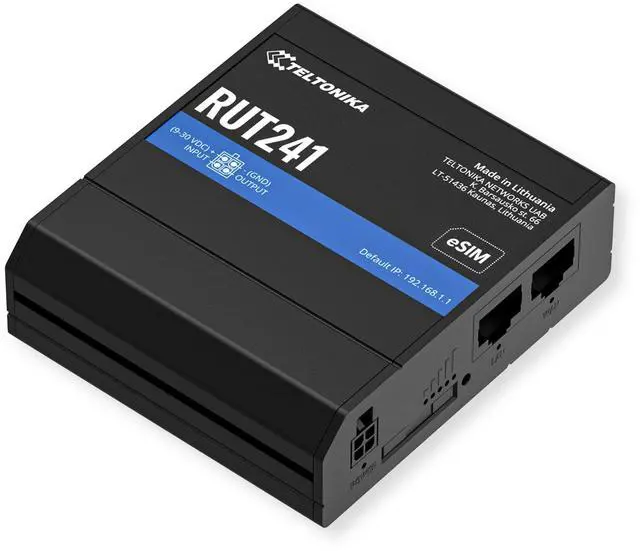 Alt view image 4 of 5 - Teltonika RUT241098000 Model RUT241 Industrial 4G LTE Cellular Router, 4G LTE Wi-Fi Router, US Version, Works with Verizon AT&T T-Mobile, Automatic WAN Failover with Auto Switching, Advanced VPN