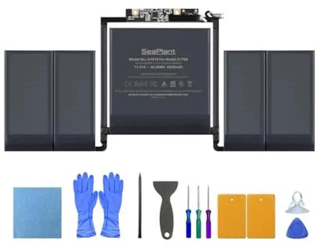 Main image of SeaPlant A1706 Battery Replacement for MacBook Pro 13-inch A1706 (2016, 2017) A1819 Battery