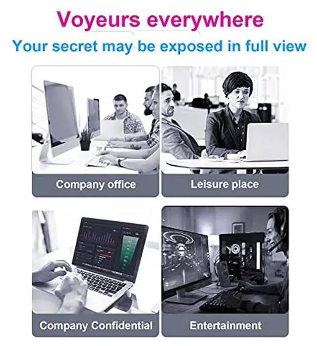Alt view image 5 of 5 - TYLGDSGS 25 Inch Computer Privacy Screen Filter 21.81Inx12.28In - Anti-Spy Data Security Computer Screen Privacy Shield - Anti Blue Light - Anti Glare Screen Protector Film,16:9 Widescreen Monitor