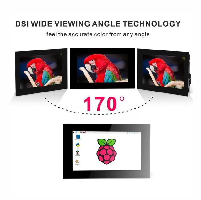 Alt view image 5 of 5 - OSOYOO 3.5 Inch DSI Touchscreen for Raspberry Pi 5 4 3 2 CM3 CM4 - IPS capacitive Touch Display, 800x480 Resolution,Plug and Play, Compatible with Raspberry Pi OS, Ubuntu