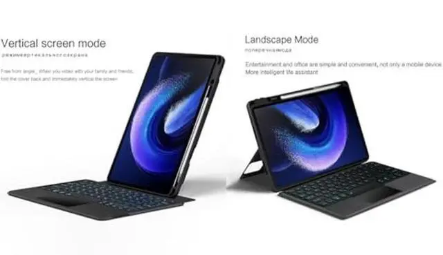 Alt view image 5 of 5 - SGTMAYX Keyboard Case Compatible with Xiaomi Poco Pad/Redmi Pad Pro 12.1", Bluetooth Magnetic Detachable Keyboard with Touchpad, Case with Portrait/Landscape Viewing