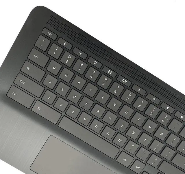 Alt view image 5 of 5 - Wzqrps Replacement for HP Chromebook 14 G6 CB14G6 CelN4000 Laptop Upper Case Palmrest Keyboard Touchpad Assembly Part L90459-001 Top Cover