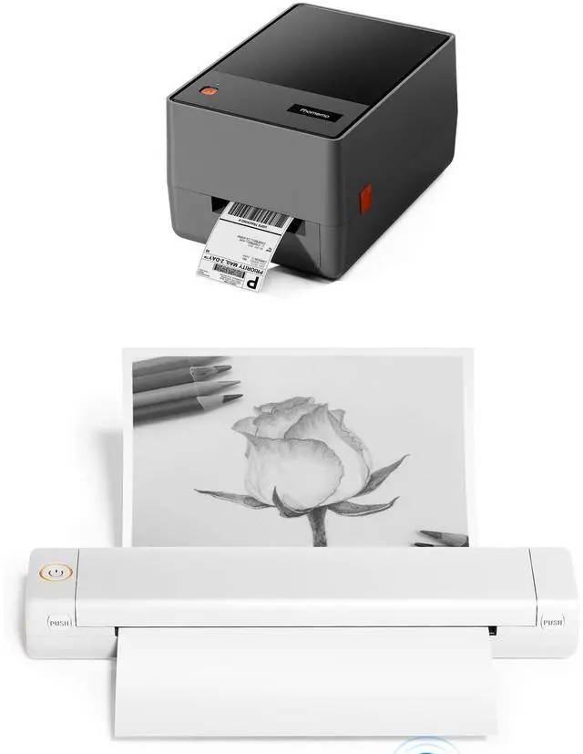 Main image of Phomemo Portable Printers Wireless for Travel, Thermal Tattoo Stencil Printer for Office, Home, Business, M08F-Letter Bluetooth Inkless Printer for 8.5" X 11" Size, Compatible with Smartphone&Laptop