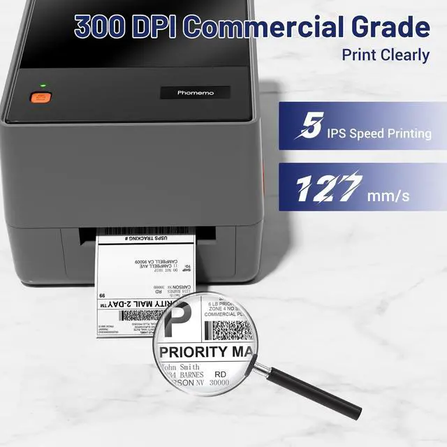 Alt view image 2 of 5 - Phomemo Portable Printers Wireless for Travel, Thermal Tattoo Stencil Printer for Office, Home, Business, M08F-Letter Bluetooth Inkless Printer for 8.5" X 11" Size, Compatible with Smartphone&Laptop